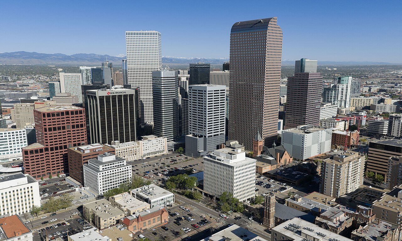 Denver business skyline