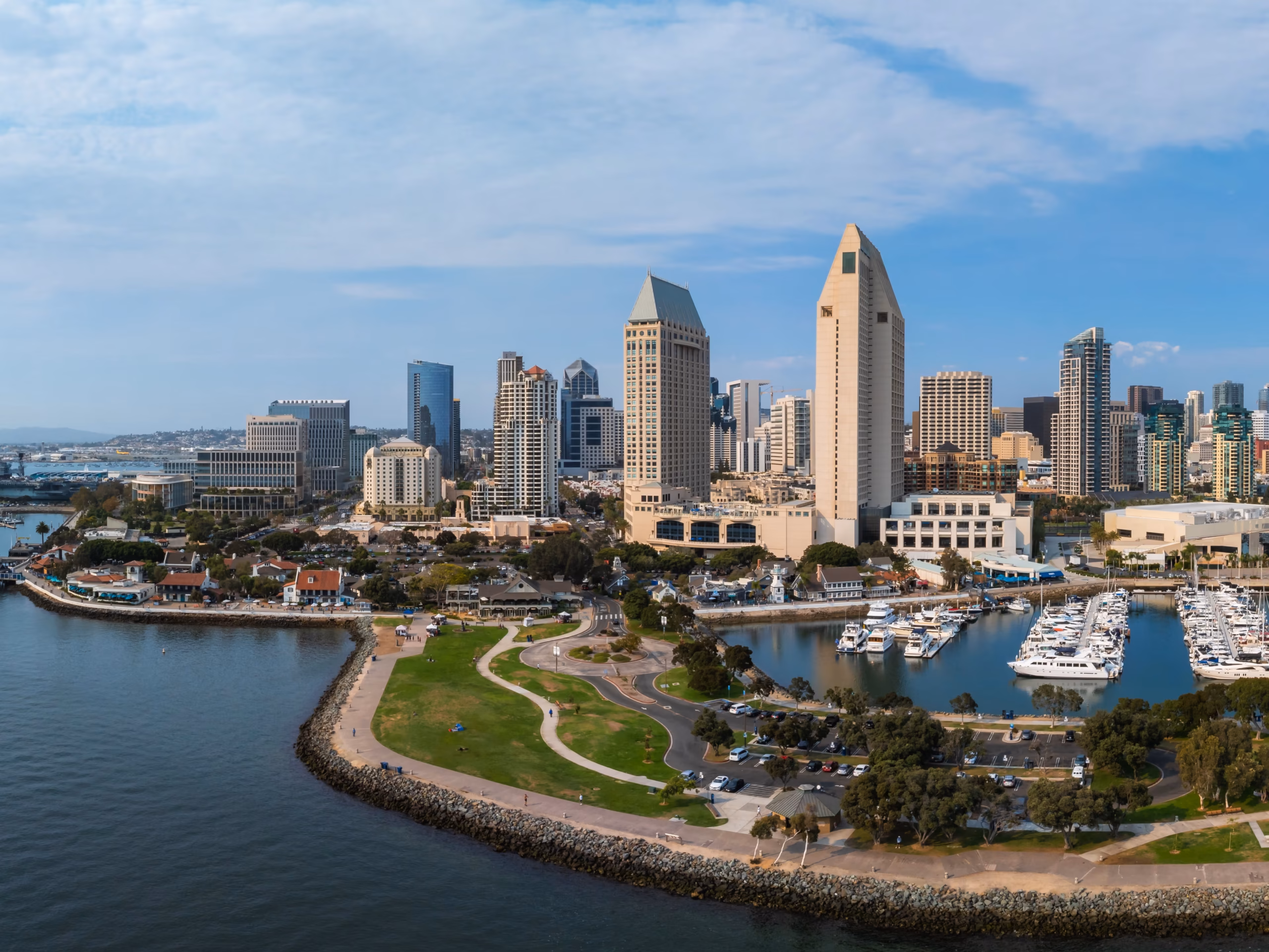Fiber and cable connectivity in the San Diego business area